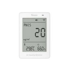 Sonoff SAWF-07P Air Quality Monitor WiFi PM2.5 PM10 Humidity Temperature Smart Home Compatible Voice Control Matter Integration