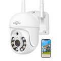 Hiseeu WHD205 5MP WIFI PTZ HD Camera Full Color Night Vision Human Motion Two-Way Audio IP66 Weatherproof IP Surveillance Camera for Outdoor Security