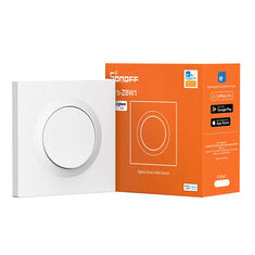SONOFF Orb-ZBW1 Zigbee3.0 Smart Wall Switch 1-Gang ZBMINIR2-E Compact In-Wall Design Work with Alexa SmartThings Require Zigbe Hub