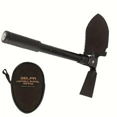 Portable Folding Multi-function Gardening Shovel with Extra Utility Tools Outdoor Mountaineering Small Mini Shovel Fishing Camping Shovel Spade