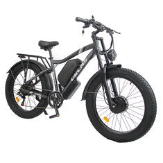 [EU Direct] ORLMS MX500 Electric Bike 52V 25Ah Battery 1000W*2 Dual Motors Recommedned Top Speed 25KM/H 24*4.0inches Tires 120KM Max Mileage 150KG Max Load Electric Bicycle