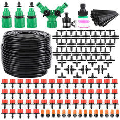 164ft 200PCS 50m Automatic Watering Irrigation Kit DIY Outdoor Garden Drip irrigation Sprinkler Flowering System