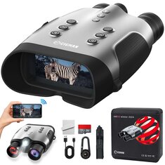 CIGMAN CNVPRO Night Vision Binoculars 4K Video 52MP Photos 8X Zoom WiFi Streaming Infrared Vision 5100mAh Battery IP54 Waterproof Outdoor Camping Hunting