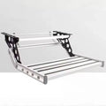 Manual Single Layer RV Step - Anti-slip Pedals With Enhanced Aluminum Alloy, Anodized, Strong Spring Elasticity,...
