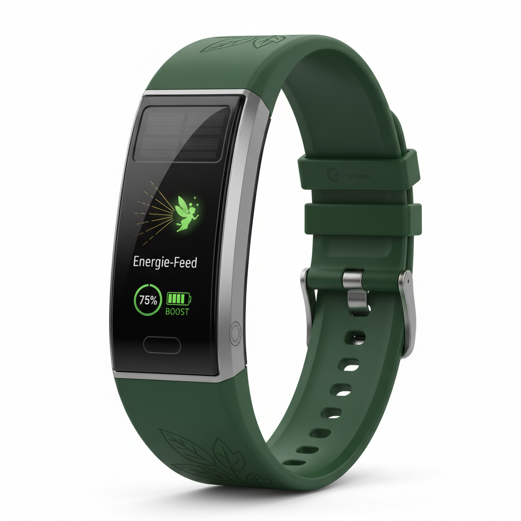 EcoPower Aktivitätsband mit Solar-Boost