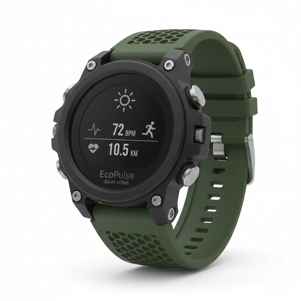 EcoPulse Solar Active - Multisport-Tracker mit integrierter Solarladefunktion