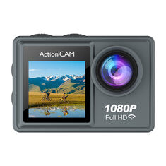 AUSEK Sports Camera 1080P Anti Shake Pre Recording HD Dual Screen Wifi Outdoor S