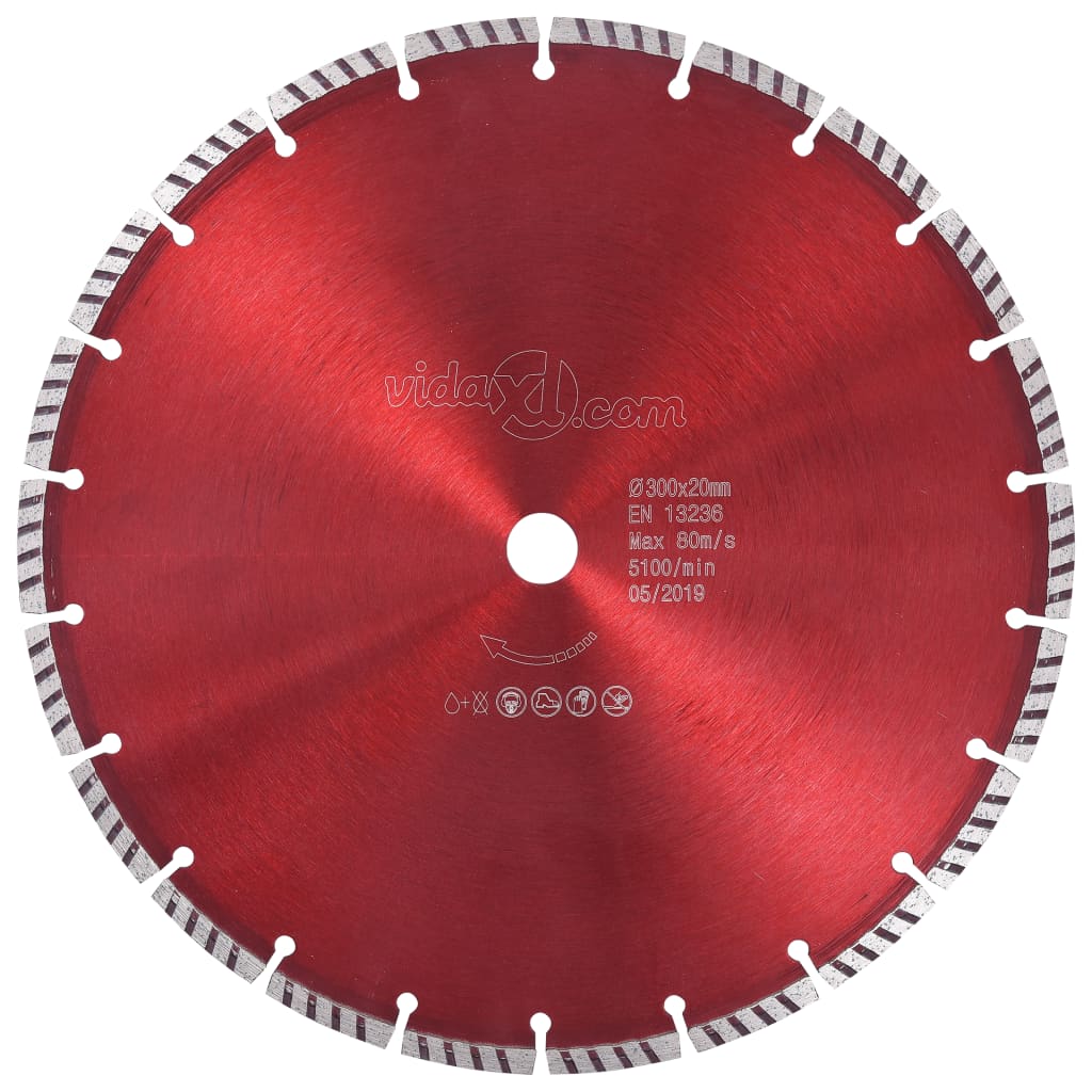 Diamond Cutting Disc with Turbo 300 mm Diamond Cutting Disc