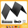 60W Portable Solar Panel Monocrystalline Foldable Solar Panel P65 Waterproof Solar Panel Charger 23.5 High...