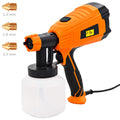 Electric Paint Spray Gun with 3 Nozzle Sizes 500 W 800 ml