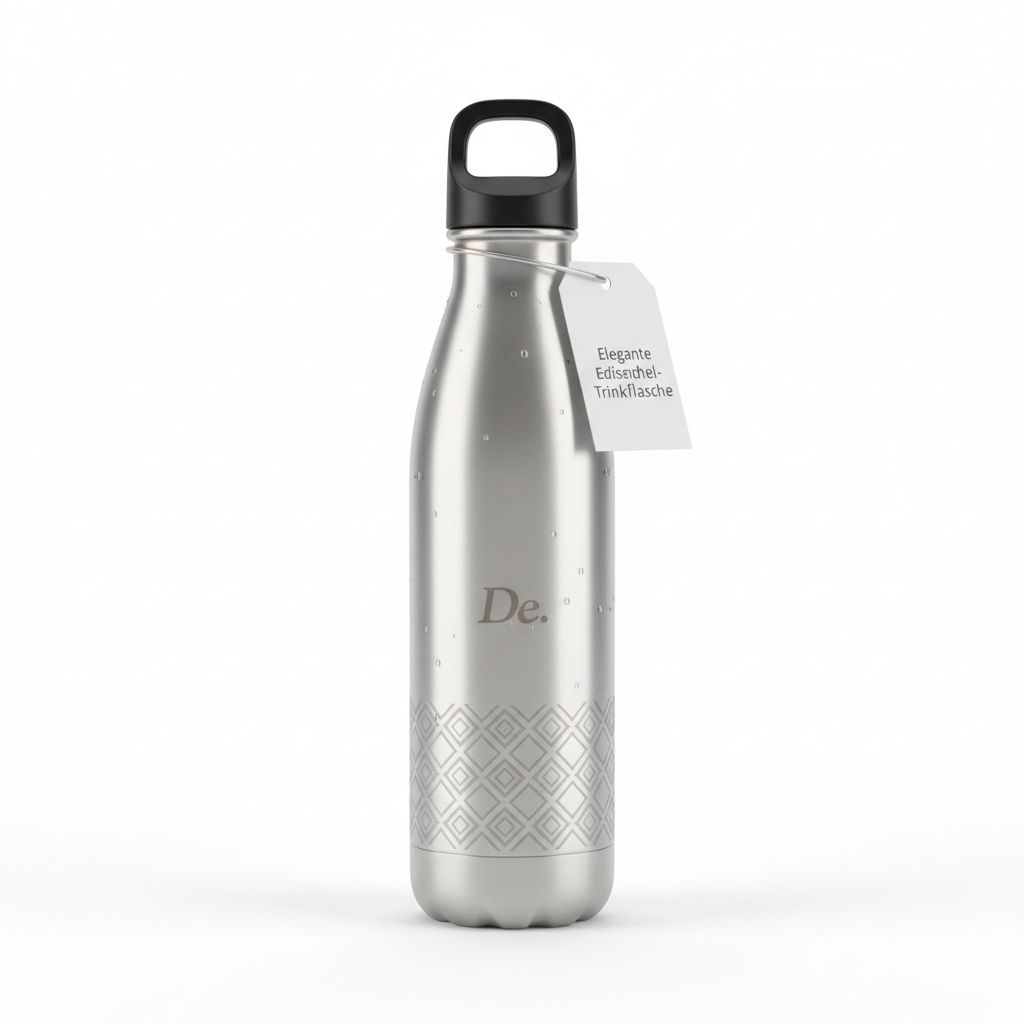 Elegante Edelstahl-Trinkflasche für den täglichen Gebrauch