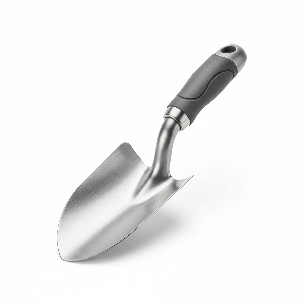 Ergonomische Gartenschaufel aus recyceltem Aluminium