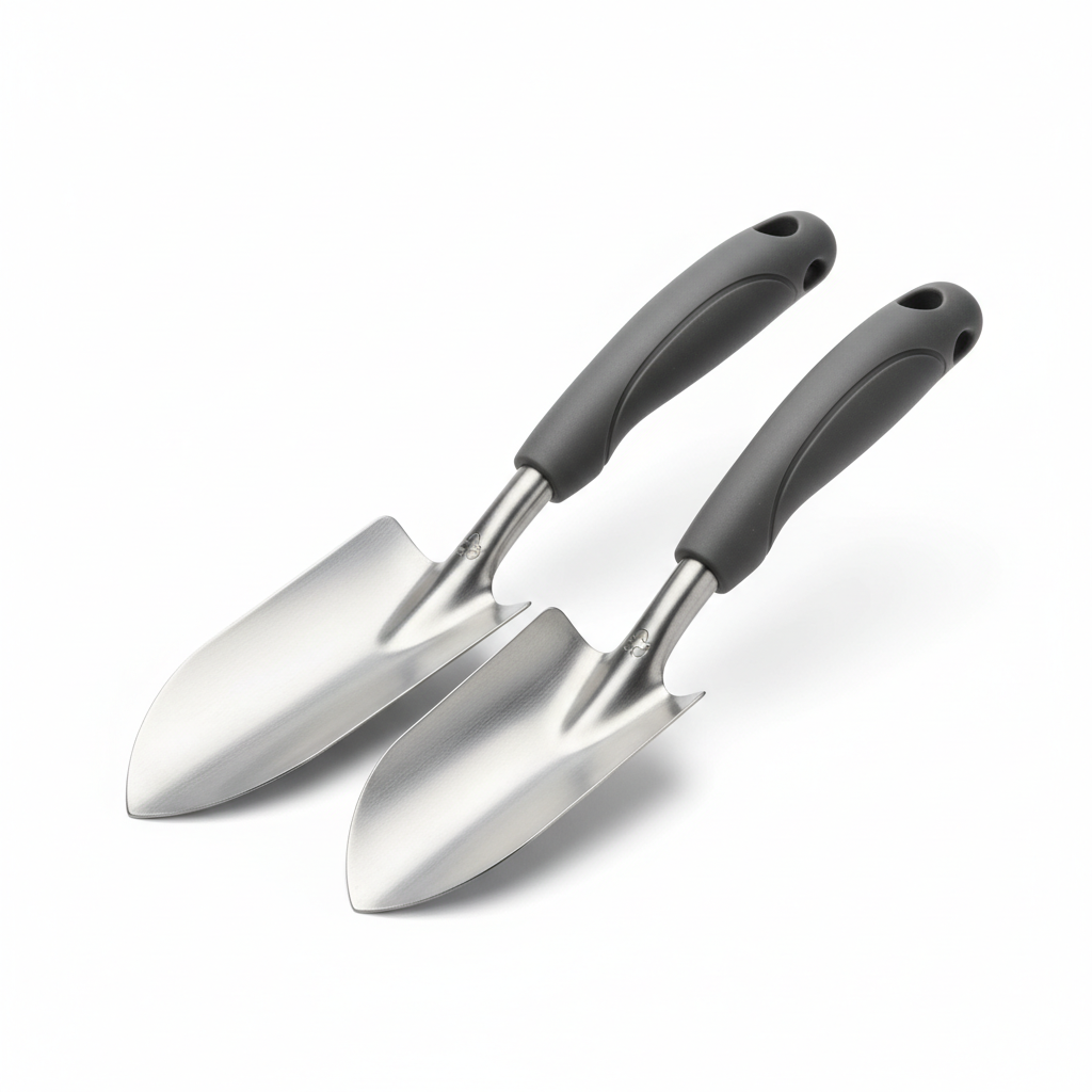 Ergonomisches Gartenspaten-Set aus recyceltem Edelstahl
