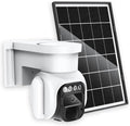 Cellular Security Camera Outdoor Wireless, No WiFi Needed Solar Powered 4G LTE Camera, 2K Color Night Vision, PIR Motion Sensor, 360 Live View, Two-Way Audio, SIM Card & SD Card Included