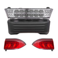 Golf Cart Light Kit, 12V, Street Legal LED Headlight And Taillight Kit With Wiring Harness, Turn Signals, Hazard Light, Switch Horn, Brake Pad, ABS Housing, For Club Car Precedent 2004-2008
