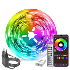 Elfeland 5M or 10M or 15M or 20M 24V Smart LED RGB Strip Light With Double Row L