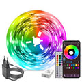 Elfeland 5M/10M/15M/20M 24V Smart LED RGB Strip Light With Double-Row LEDs APP Remote Control Music Sync Light Strip Kit for Indoor Decoration