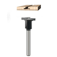 LAVIE 5PCS 1/4 Inch/6mm Shank Arc Bending Router Bits for 90° Arc Bending Woodworking Board