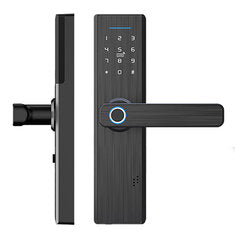 MOES X1 Tuya Smart Door Lock Fingerprint Unlock Door Lock WiFi Enabled Keyless Entry Password APP IC Card Super C Level Lock Core for Home Security