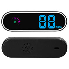 Car Head Up Display GPS Digital Speedometer with Color LED Display Clock Compass Function Over Speeding Alarm for Car Truck SUV RV