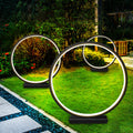 Courtyard Lawn Lamp Outdoor Waterproof Simple Round Ring Landscape Lamp