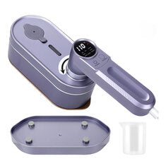 Smart Handheld Mini Garment Steamer Travel Clothes Powerful Handheld Steam Ironing Machine Fast Heating with Digital Display 180° Rotatable Clothes Ironing
