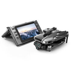 MSRC M66 MAX 5G WiFi FPV with Folded LCD Screen Camera Controller HD Dual Camera Servo Gimbal 360° Obstacle Avoidance Brushless RC Drone Quadcopter RTF