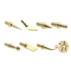 Soldering Iron Tip Kit 3D Printing Modify Finishing Tool Brass Thread Embedded Heat Insert Nut Iron Tip Heat Set Insert Tools