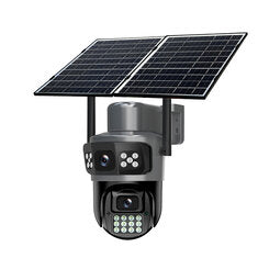 AOV 4G LTE Solar Security Camera 10MP Dual Lens 5K PTZ Night Vision 2-Way Audio Motion Alert Waterproof Outdoor Surveillance Cameras