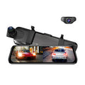 AZDOME AR09 Dual Camera Dash Cam 2K Front 1080P Rear 10inch IPS Touch Screen Night Vision WiFi Parking Monitor Rearview Mirror Dash Cam DVR