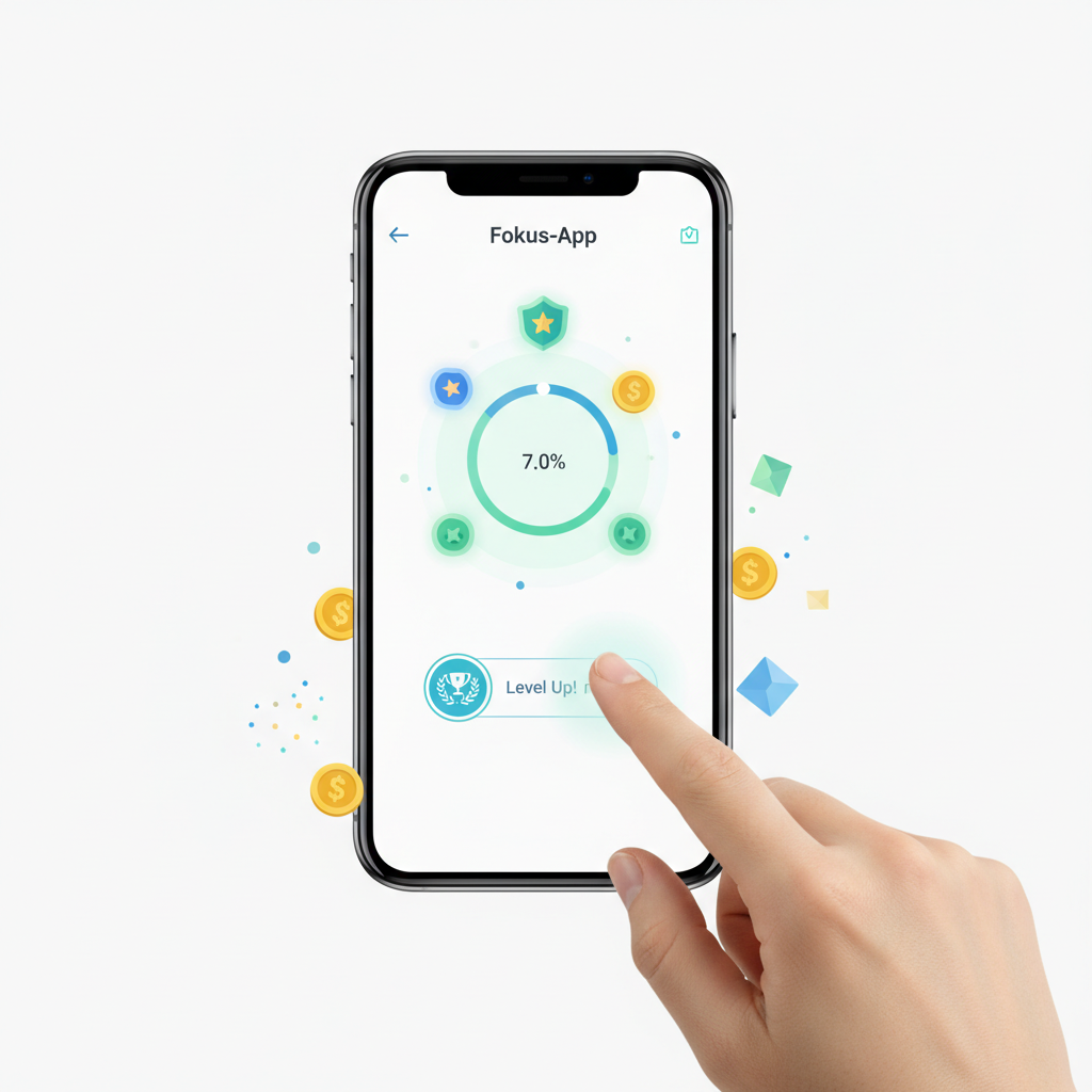 Fokus-App mit Belohnungssystem
