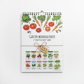Garten Wandkalender A4 mit 12 Demeter Gemüse Samen