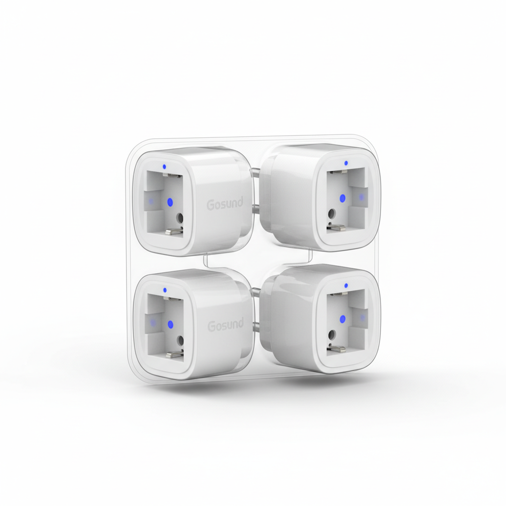 Gosund Smart Plug Mini, 4er-Pack, App-gesteuert