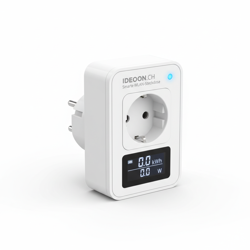 IDEOON.CH Smarte WLAN-Steckdose mit Strommessung
