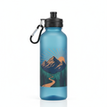 Individuell gestaltbare Sport-Trinkflasche mit carabiner