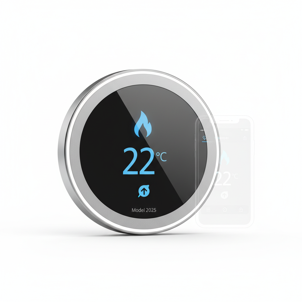 Intelligenter Thermostat mit Lernfunktion (Modell 2025)