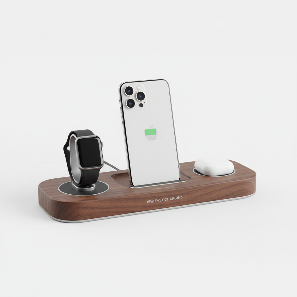Kabellose Ladestation 3-in-1