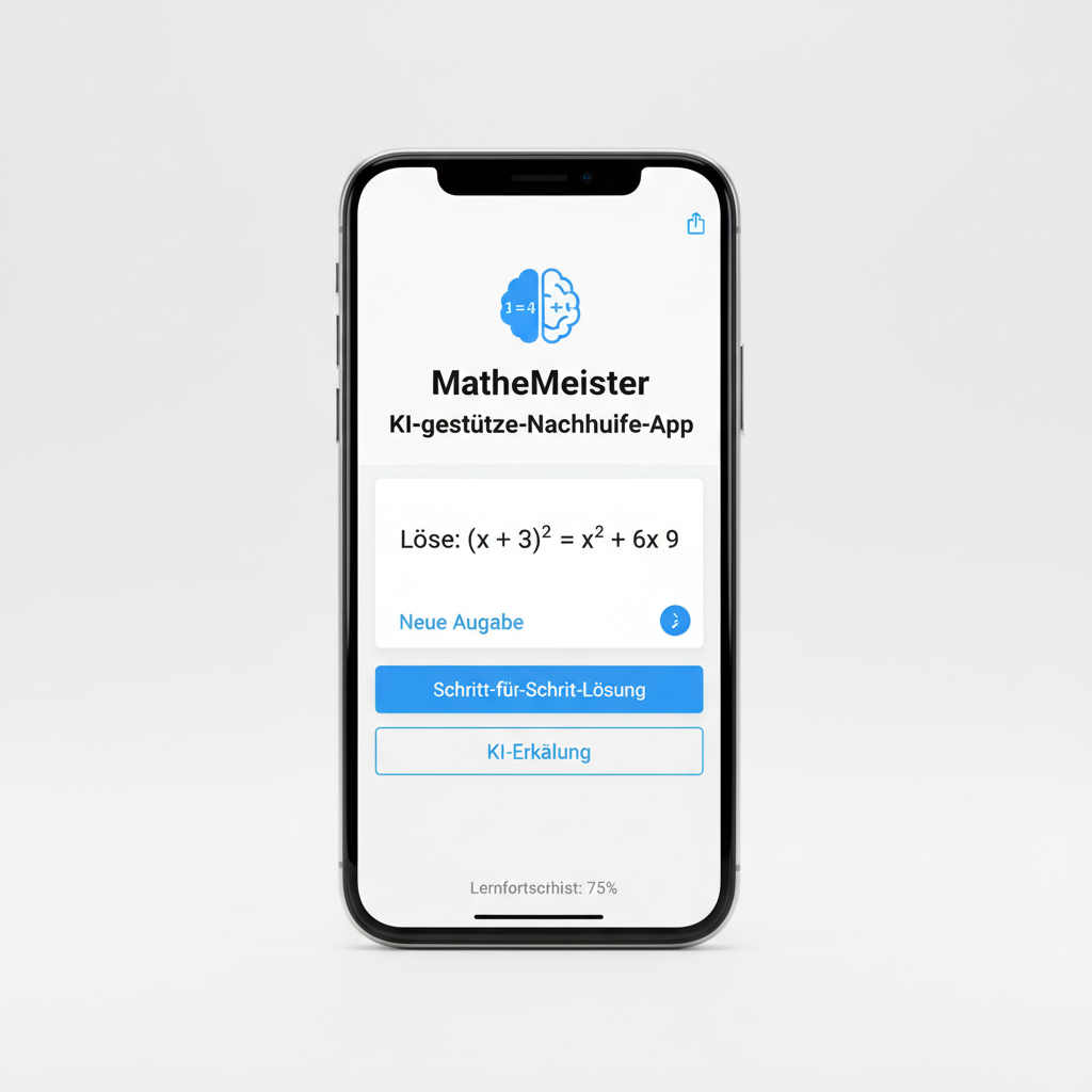KI-gestützte Mathe-Nachhilfe-App 'MatheMeister'