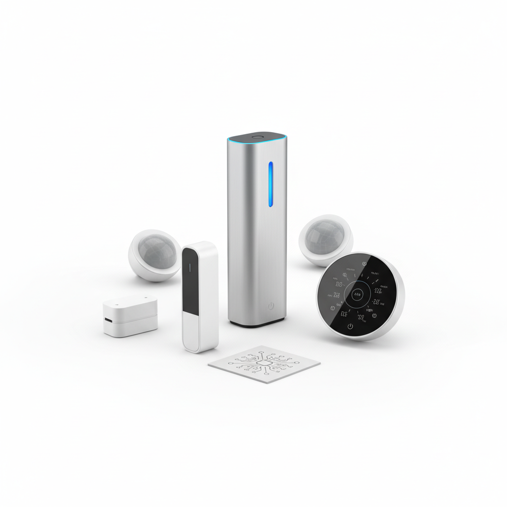 Kompaktes KI-gestütztes Smart-Home-Set für Technik-Enthusiasten
