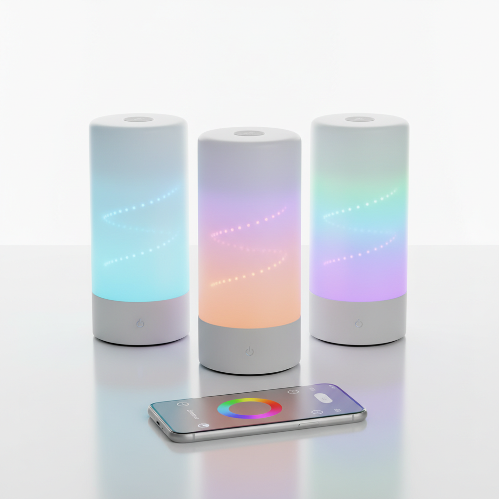 LED-Smart-Lampen mit Farbwechsel und Zeitsteuerung