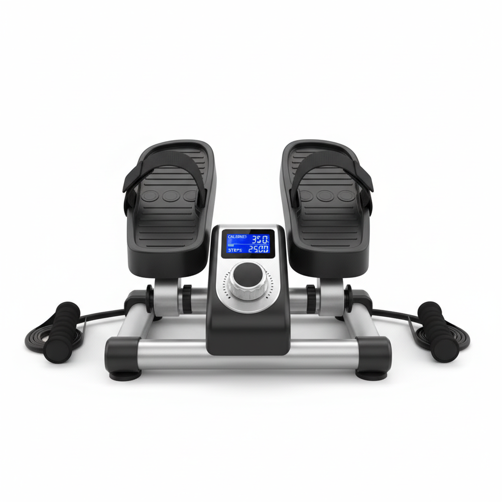 Mini-Stepper mit Trainingscomputer und Schlaufen
