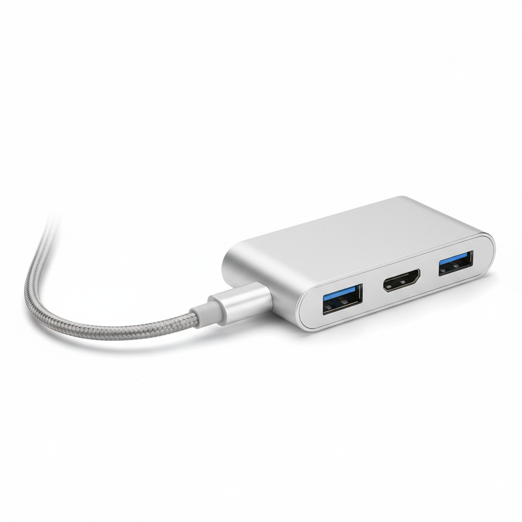 Mini USB-C Hub mit 2x USB-A und 1x HDMI