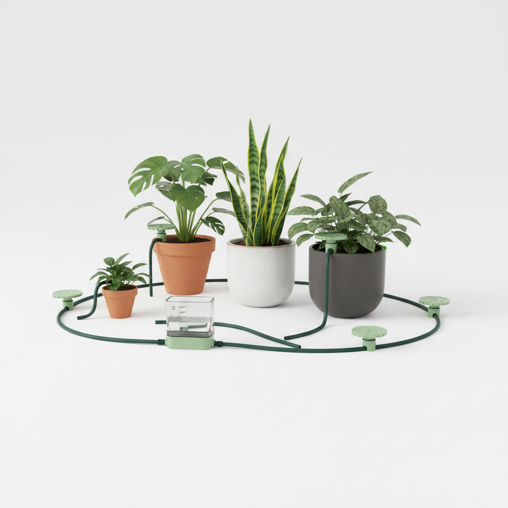Modulares Bewässerungsset für Zimmerpflanzen