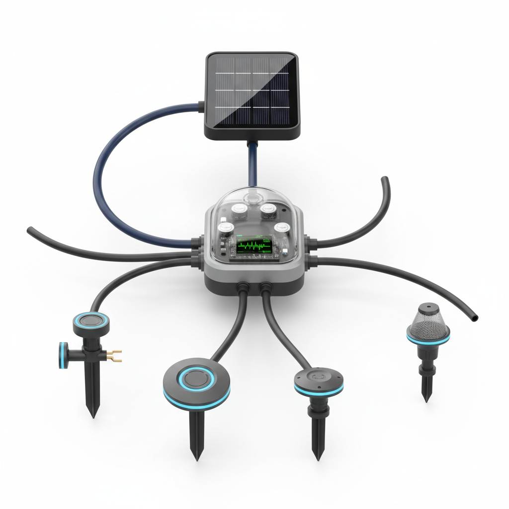 Modulares Solar-Bewässerungsset mit KI-Sensoren