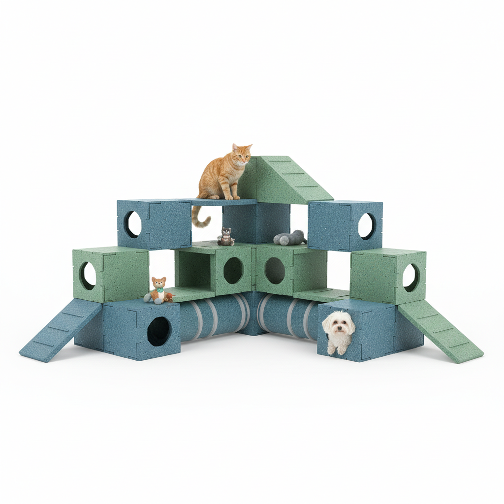 PawAdventure Modulares Kletter-Labyrinth