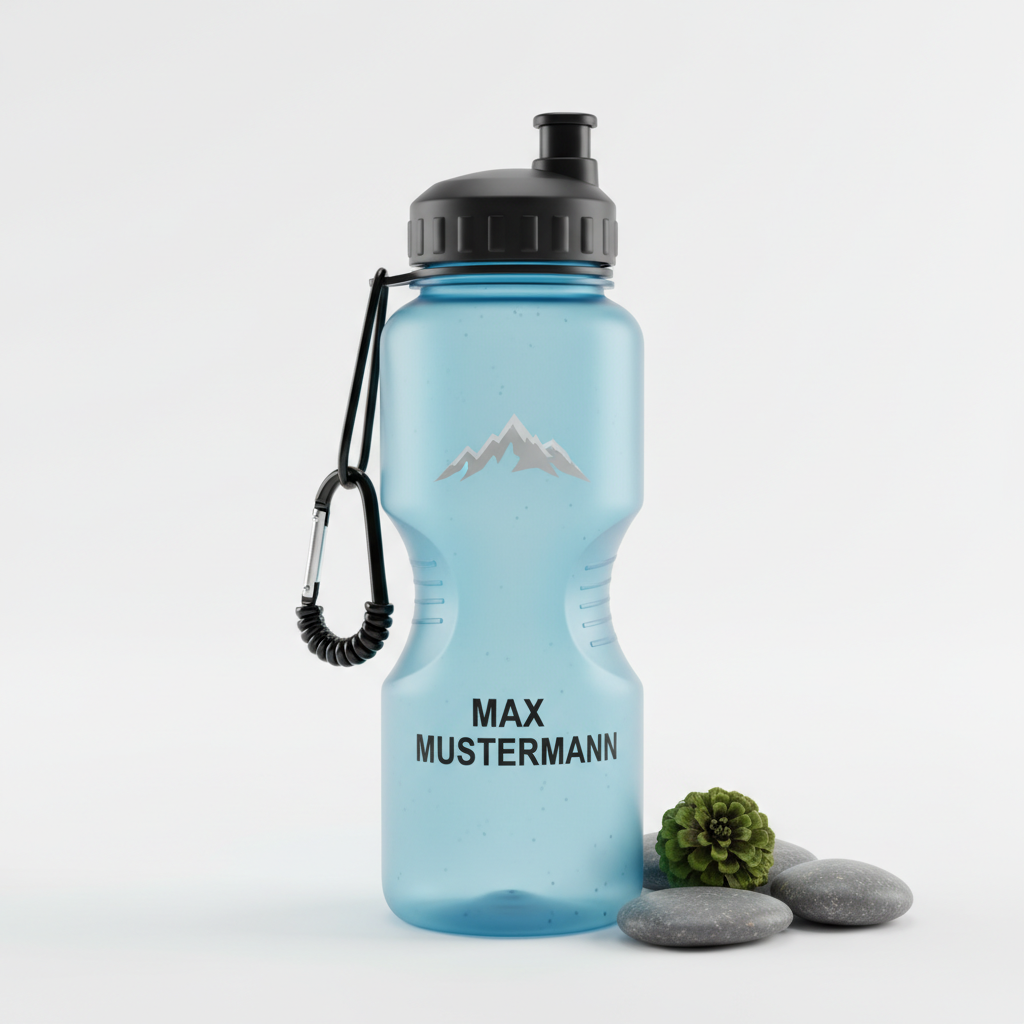 Personalisierte Sport-Trinkflasche für Wanderungen