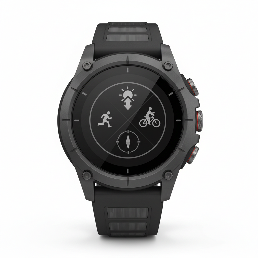 Solar-Boost Outdoor Fitness-Tracker Pro