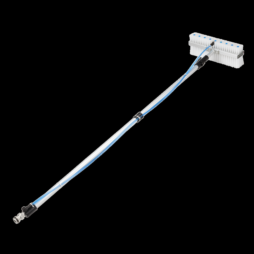 SolarBrush Teleskop-Reinigungsbürste mit Wasseranschluss