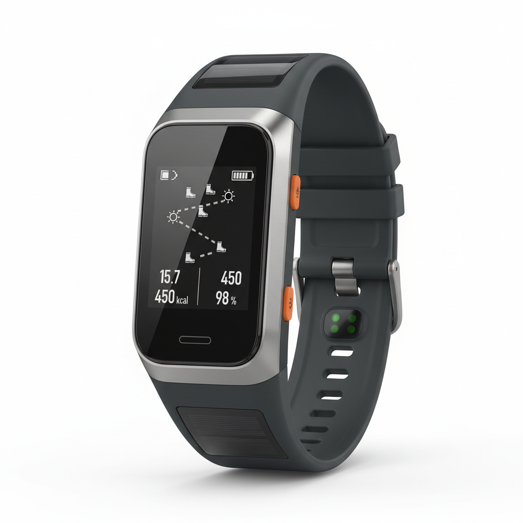Sunbeam "Adventure" Solar-Fitness-Armband mit Routen-Analyse