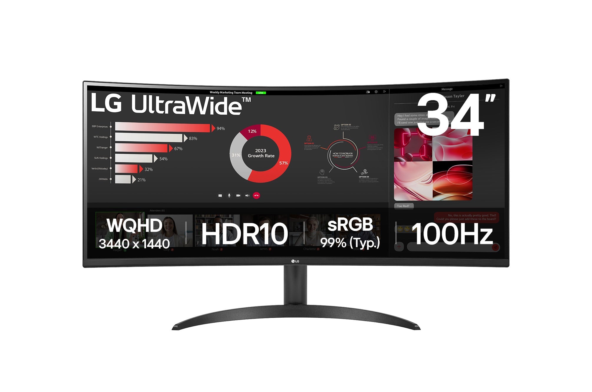 LG UltraWide 34 Curved Monitor